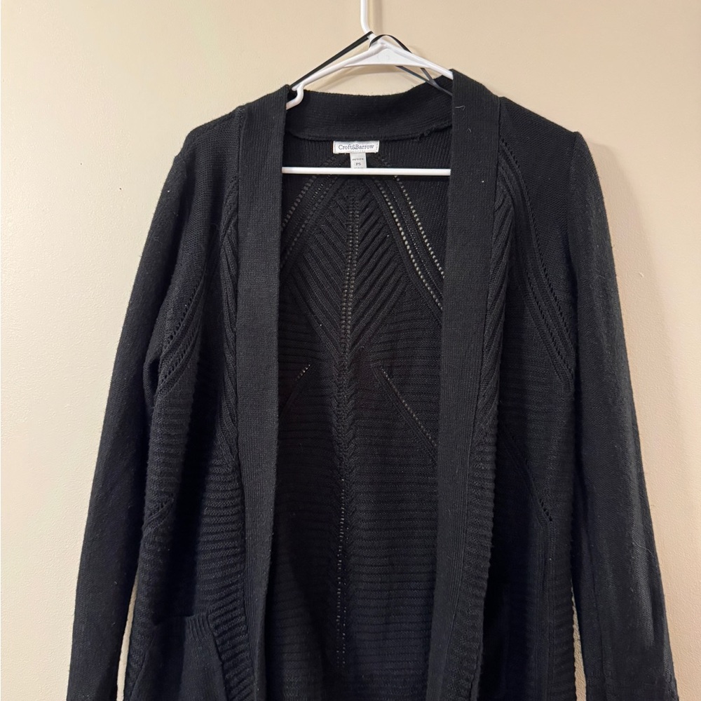 Croft & Barrow Women's Black Cardigan Sweater